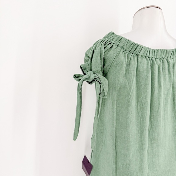 Lulu's Al Fresco Evenings Olive Green Off-the-Shoulder Dress - Picture 7 of 9